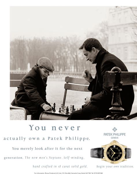 patek philippe you don't own|patek philippe ad campaign.